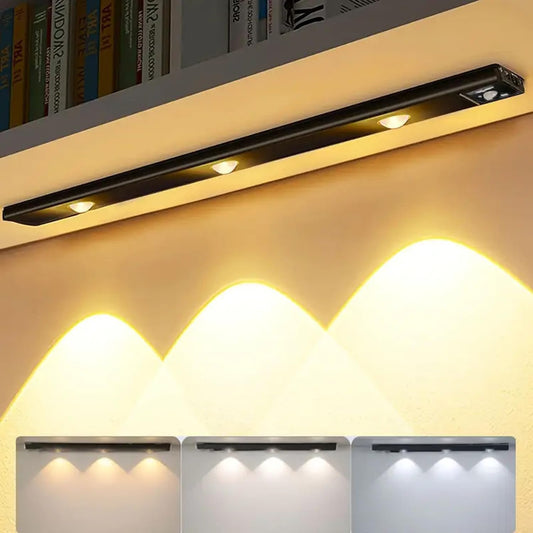 LED PIR Motion Sensor Cabinet  With USB Rechargeble